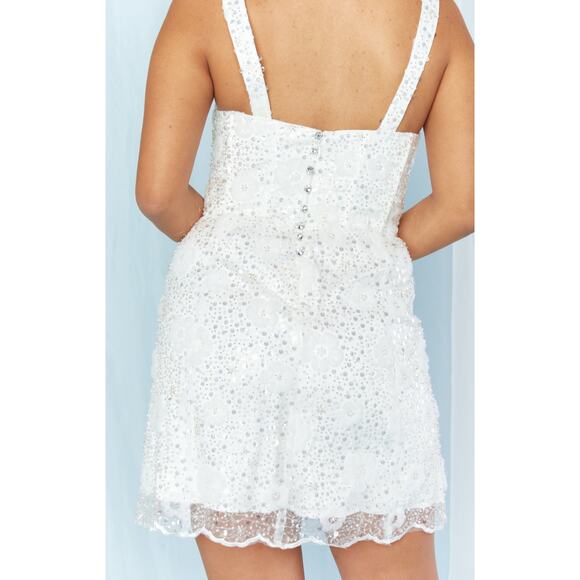 Show Me Your Mumu Off the Market Dress in Embellished Tulle Floral XL NWT - Picture 8 of 8